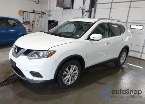 2016 Nissan Rogue Sv z USA, uszkodzony, nr VIN KNMAT2MV3GP616628